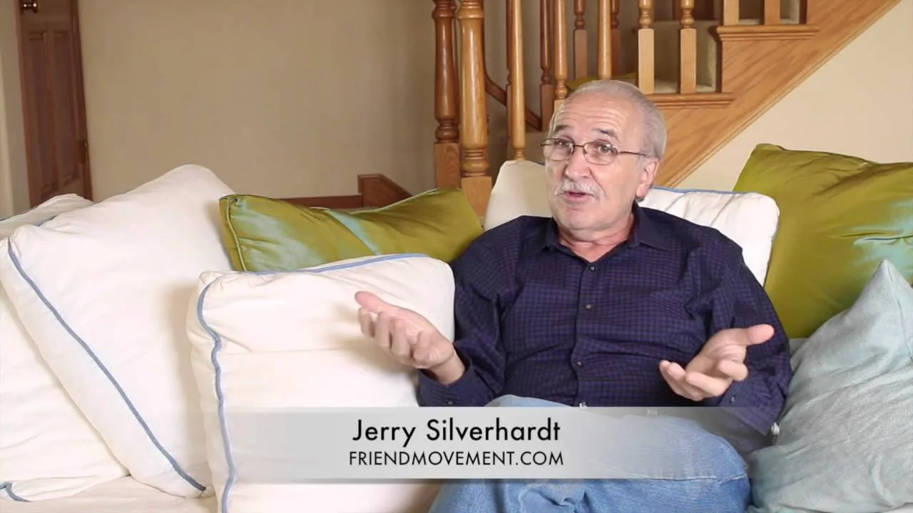 Jerry Silverhardt speaking during a filmed interview